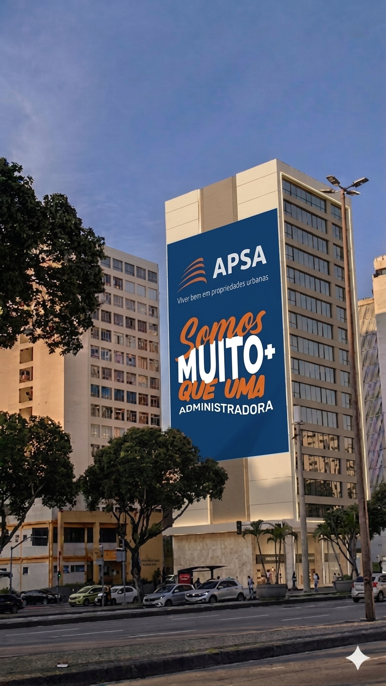Fachada moderna de condomínio APSA